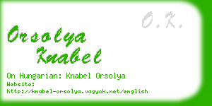 orsolya knabel business card